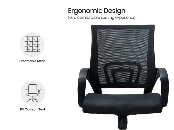 Rio Engineered Wood Study Table With Office Chair